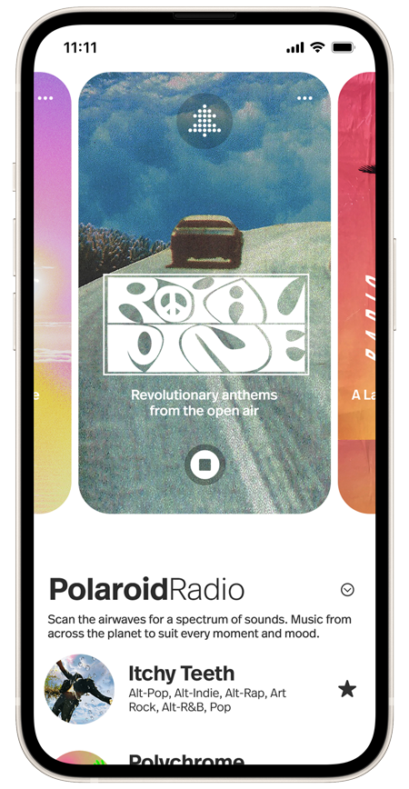 Polaroid Music app